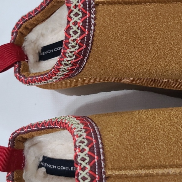 French Connection Womens Chunky Slippers Indoor/Outdoor Faux Fur Sz 7/8 EUC - Picture 5 of 11